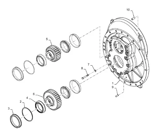 358067A1 - Прокладка толщ. 2,5мм подш. шест. редукт. пониж. моста 500сер. St. QT
