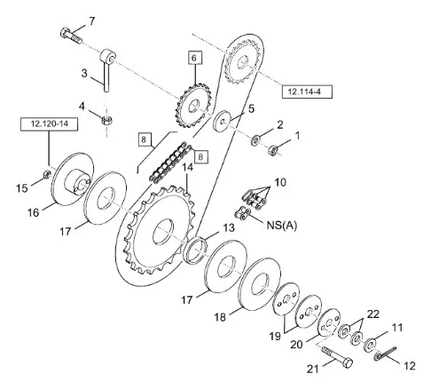 89593579 - Звездочка ведомая
